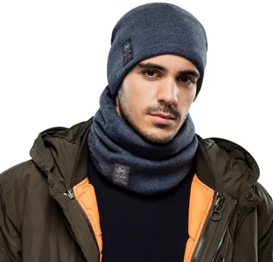 Buff Buff Czapka Zimowa Knitted & Fleece Hat Solid NAVY 113519.787.10.00 - Czapki dla dzieci - miniaturka - grafika 3