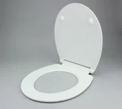 Deski sedesowe - Nordaqua Deska sedesowa Slim antybakteryjna, Wolnoopadająca, Biała, 443 x 370 x 28 mm, duroplast - miniaturka - grafika 1