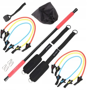 Zestaw do ćwiczeń Drążek + gumy treningowe oporowe - Gumy, taśmy, ekspandery - miniaturka - grafika 21