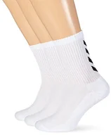 Skarpetki sportowe męskie - Hummel Reflector Fundamental zestaw 3 par skarpet w kolorze szarym, czerwonym lub niebieskim, skarpety zapewniające wsparcie dla podbicia stóp, skarpety do celów sportowych i rekreacyjnych, biały, 10 22-140-9001_White_10 - miniaturka - grafika 1