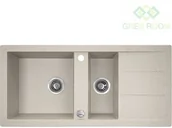 Zlewozmywaki - Laveo Barbados - zlewozmywak 1,5-komorowy z ociekaczem beż SBB 431T - miniaturka - grafika 1