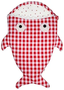 BABY BITES Baby Bites Śpiworek zimowy Shark (1-18 miesięcy) Red Vichy - Śpiworki dla dzieci - miniaturka - grafika 2