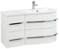 Szafki łazienkowe - Cooke&Lewis Szafka podumywalkowa Grey prawa 90 cm biała - miniaturka - grafika 1