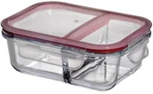 Pojemniki kuchenne - Kuchenprofi Lunch box S, bordowy, przezroczysty, 17,5x15x6 cm - miniaturka - grafika 1