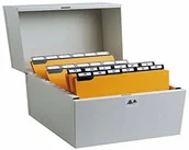 Zakładki indeksujące - Exacompta Exacompta Pionowa skrzynka na dokumenty, 105 x 148 mm 54722E - miniaturka - grafika 1