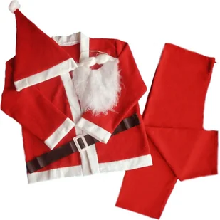 Bulinex Strój Mikołaja 5-częściowy, czerwony, r. XL, (39-252) - Pozostałe akcesoria świąteczne - miniaturka - grafika 2