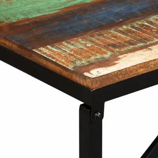 vidaXL Ławka z drewna odzyskanego, 110x35x45 cm vidaXL - Ławki do przedpokoju - miniaturka - grafika 6