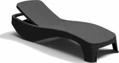Leżaki ogrodowe - GreenBlue LEŻAK Z PODŁOKIETNIKIEM GB283 CZARNY GB283 Czarny - miniaturka - grafika 1