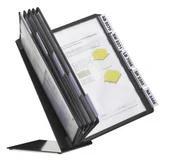 Artykuły biurowe - DURABLE 557001 VARIO TABLE 10 zestaw stołowy z 10 panelami A4 czarny zestaw 557001 - miniaturka - grafika 1