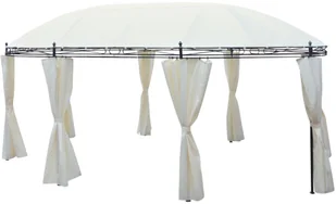 vidaXL Altana ogrodowa kolor śmietankowy 530x350x265 cm 42138 - Parasole ogrodowe - miniaturka - grafika 2