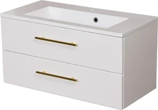 Gante Szafka wisząca z umywalką biały mat 80 cm Belli Gold BEL-B-U80/39/2+KIDDY-800 - Szafki łazienkowe Gante Szafka wisząca z umywalką biały mat 80 cm Belli Gold BEL-B-U80/39/2+KIDDY-800 - Szafki łazienkowe - miniaturka - grafika 1