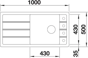 Blanco FARON XL 6 S Silgranit PuraDur Tartufo odwracalny, InFino (524810) - Zlewozmywaki - miniaturka - grafika 3