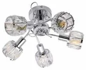 Lampy sufitowe - Krislamp Venus KR 373-5PL Plafon spot oprawa sufitowa 5x40W E14 chrom - miniaturka - grafika 1
