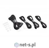 Kable komputerowe i do monitorów - Phanteks Zestaw kabli przedłużających 500mm wzór S CZARNO/SZARY - miniaturka - grafika 1