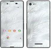 Etui i futerały do telefonów - Sony Royal Sticker Royal tatuaż ścienny RS. 99014 samoprzylepny do Xperia E3 z piórami, biały RS.99014 - miniaturka - grafika 1