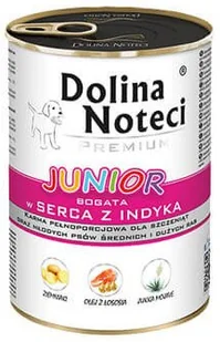 Dolina Noteci Premium Junior Mokra Karma z sercami indyka 400g - Mokra karma dla psów - miniaturka - grafika 2