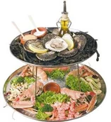 Wyposażenie lokali gastronomicznych - Hendi Patera do owoców morza - O 300 - 400 x 200 (h) mm 480519 - miniaturka - grafika 1