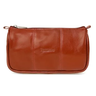 Beltimore Beltimore Kosmetyczka Skórzana brązowa piórnik M79 - Kosmetyczki, organizery i kuferki - miniaturka - grafika 2