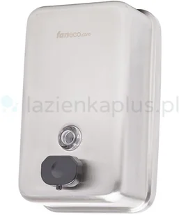 Faneco Dozownik mydła w płynie ze stali nierdzewnej 1l TOP S1000SPB - Dozowniki papieru i mydła dla firm - miniaturka - grafika 2