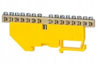 Inne akcesoria elektryczne - Listwa zaciskowa 15-modułowa 15x16mm2 - żółta - miniaturka - grafika 1