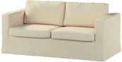 Pokrowce na meble - Dekoria pl pl Pokrowiec na sofę Karlstad 2-osobową nierozkładaną długi kremowy szenil 165 x 89 x 64 cm Chenille 618-702-22 - miniaturka - grafika 1