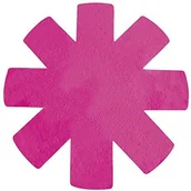 Podstawki pod garnki - MSV 110524 Pfannenschutzset z 3 sztuki wykonana z poliestru/tworzywo sztuczne, 40 x 34,5 x 3 cm, różowa 110524 - miniaturka - grafika 1