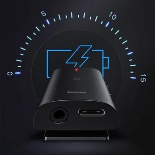 Baseus Odbiornik Bluetooth 5.0 BA03, dźwięk 3D, NFC, aptX (czarny) BSU951 - Transmitery FM - miniaturka - grafika 9