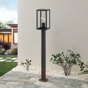 Lindby Lindby Filimon słupek oświetleniowy, szary, E27 - Lampy ogrodowe - miniaturka - grafika 7