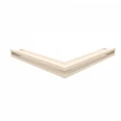 Akcesoria kominkowe - Kratki.pl LUFT narożny kremowy 56x56x6 LUFT/NS/60/45S/K - miniaturka - grafika 1