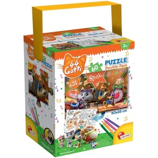 Lisciani Puzzle z rączką 24 44 Koty 4 - Puzzle - miniaturka - grafika 2
