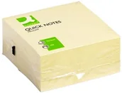 Etykiety samoprzylepne i bloki etykiet - Q-Connect Kostka samoprzylepna 76x76mm, 400 kart., żółty KF01346 - miniaturka - grafika 1