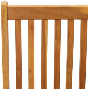 vidaXL Rozkładane krzesła ogrodowe, 3 szt., lite drewno akacjowe - Fotele i krzesła ogrodowe - miniaturka - grafika 6