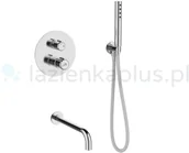 Zestawy prysznicowe - Laveo Pretto zestaw podtynkowy chrom BAO011P - miniaturka - grafika 1