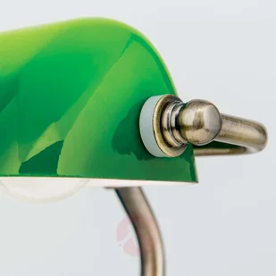 Orion Zora bankierska lampa stołowa, szklany klosz - Lampy stojące - miniaturka - grafika 3