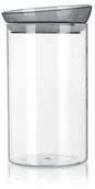 Pojemniki kuchenne - Banquet Pojemnik szklany MABEL 1,85 l, szary - miniaturka - grafika 1