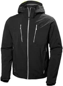 Kurtki narciarskie - Helly Hansen Alpha 3.0 Mens Ski Jacket Black M - miniaturka - grafika 1