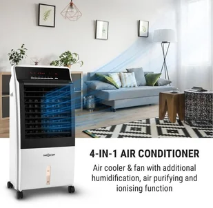 OneConcept OneConcept CTR-1 Heat klimatyzator przenośny 4-w-1 funkcja chłodzenia i grzania schładzacz powietrza 2000W biały ACO-CTR-1-Heat - Klimatory - miniaturka - grafika 3