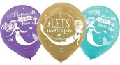 Urodziny dziecka - Amscan Balony lateks Syrenka, 27,5cm 6 szt. 9905202 - miniaturka - grafika 1