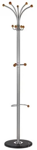 Srebrny stojący wieszak do przedpokoju - Nepres 6X - Wieszaki i stojaki Srebrny stojący wieszak do przedpokoju - Nepres 6X - Wieszaki i stojaki - miniaturka - grafika 1