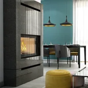 Kominki wolnostojące - Kratki.pl Marek Bal Kominek powietrzny stalowy NADIA 12 kW  200 NADIA/12 - miniaturka - grafika 1