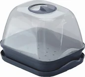 Szklarnie ogrodowe - Prosperplast Szklarnia RESPANA TABLE GREENHOUSE 3 antracytowy DREM260-S433 - miniaturka - grafika 1