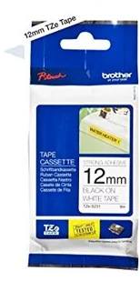 Brother Taśma laminowana TZ-S231 12mm czarny nadruk/białe tło TZe-S231 - Akcesoria do kas i terminali - miniaturka - grafika 6