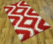 Dywany - DYWAN SHAGGY POLIESTER 140x190cm COSMO CZERWONY - miniaturka - grafika 1