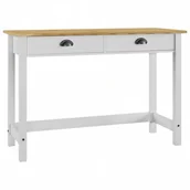 Konsole i sekretarzyki - Vida Stolik konsola Hill Range 2 szuflady 110x45x74 cm lita jodła V-288994 - miniaturka - grafika 1