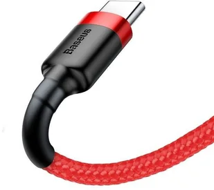Baseus Kabel USB do USB-C Cafule 3A 1m czerwony) 10890X2 - Adaptery i przejściówki Baseus Kabel USB do USB-C Cafule 3A 1m czerwony) 10890X2 - Adaptery i przejściówki - miniaturka - grafika 4