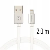 Kable USB - Kabel Swissten usb lightning 2m - miniaturka - grafika 1