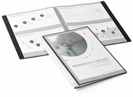 Koszulki na dokumenty - Durable Duralook Plus teczki prezentacyjne, czarny - miniaturka - grafika 1