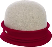 Czapki damskie - Seeberger Kapelusz Damski Twotone Woolmark by czerwony, One Size - miniaturka - grafika 1