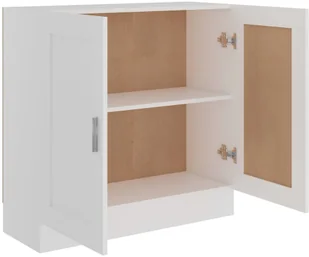 VidaXL Szafka na książki, biała, 82,5 x 30,5 x 80 cm, płyta wiórowa 802705 VidaXL - Regały - miniaturka - grafika 7