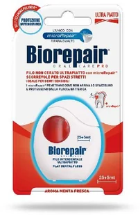 COSWELL Biorepair ultrapłaska niewoskowana nić dentystyczna gładko przesuwająca się między zębami 30 m - Sprzęt i akcesoria stomatologiczne - miniaturka - grafika 3